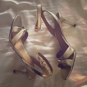 Michael Kors Maxwell Mid Sandal Pale Gold Size 9.5